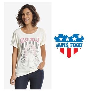 Junk Food Beauty And The Beast C'est Belle Tee